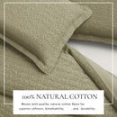 100% Cotton Honeycomb Waffle Duvet Set - Mattea Collection by Great Bay Home