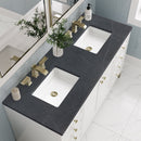 James Martin Chicago 60" Double Bathroom Vanity, Glossy White