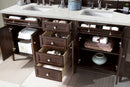 James Martin Brittany 72" Double Bathroom Vanity, Burnished Mahogany