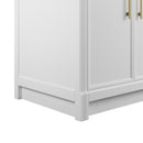 James Martin Bellshire 72" Double Bathroom Vanity, Bright White