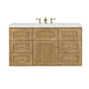 James Martin Laurent 48" Dual Mount Single Bathroom Vanity, Light Natural Oak
