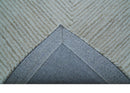 Zoha Custom Made Modern Style White And Beige Wool Rug