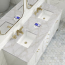 James Martin Chicago 72" Double Bathroom Vanity, Glossy White