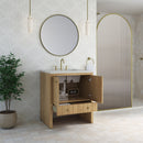James Martin Hudson 30" Single Bathroom Vanity, Light Natural Oak