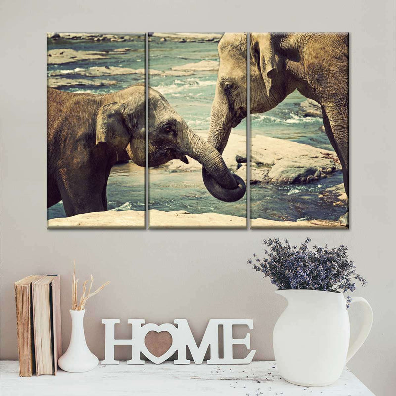 Asian Elephants Wall Art