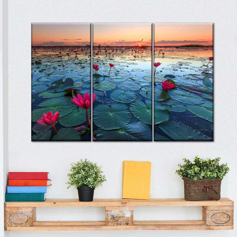 Lake Nong Harn Lotus Wall Art