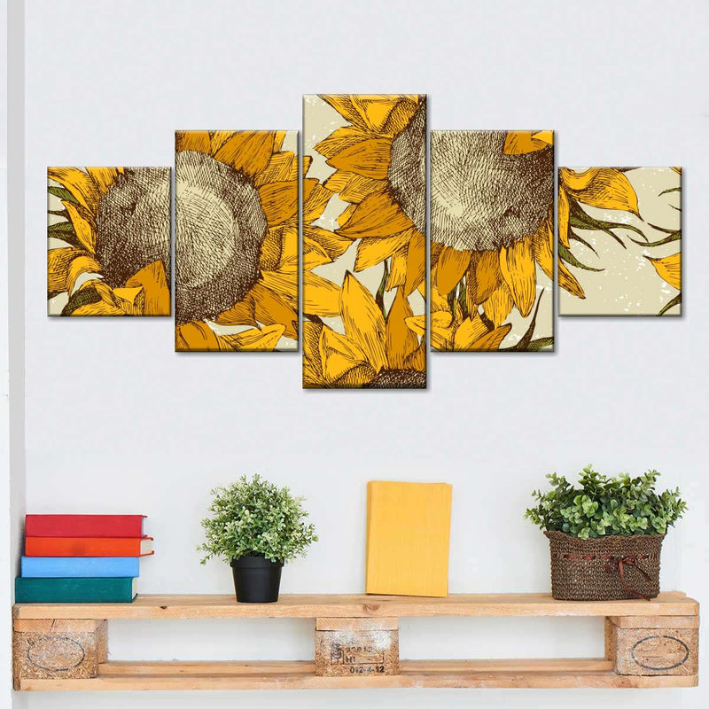 Yellow Sunflowers Wall Art