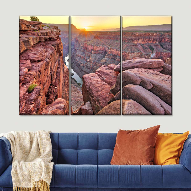 Sunrise Over Grand Canyon Wall Art