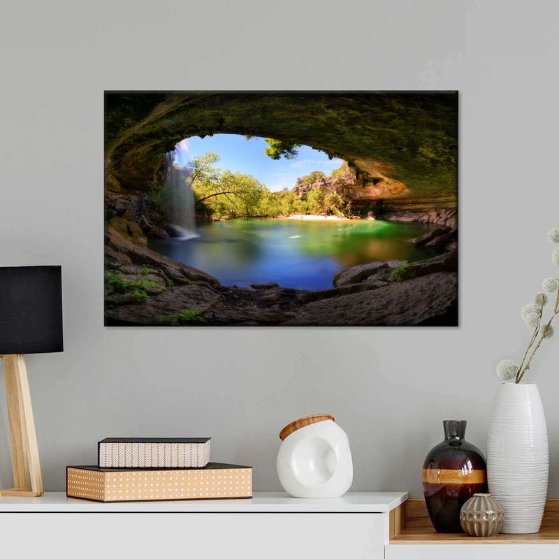 Hamilton Pool And Waterfall Wall Art