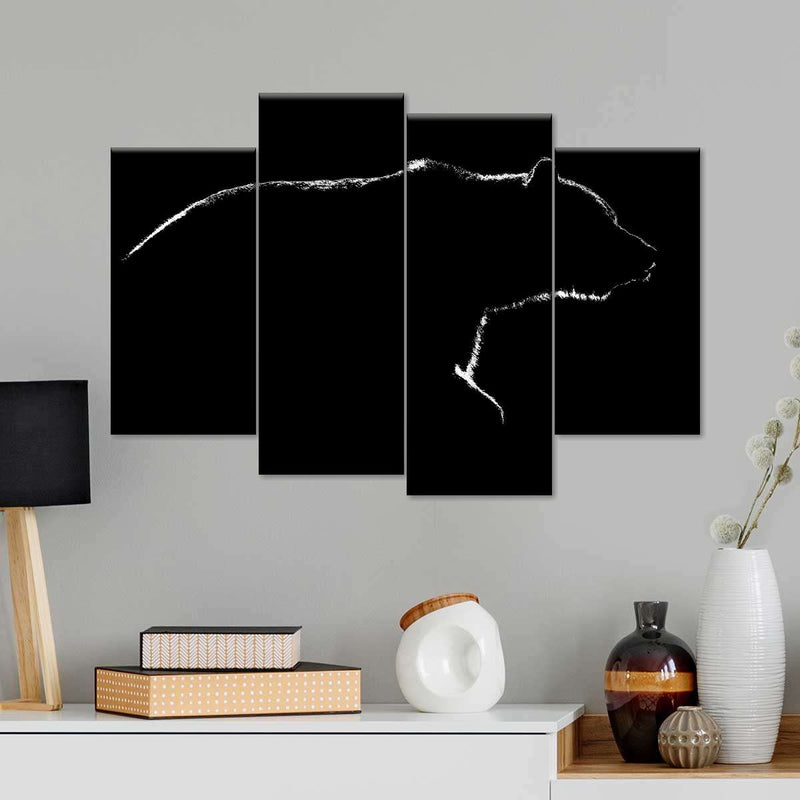 Bear Contour Wall Art