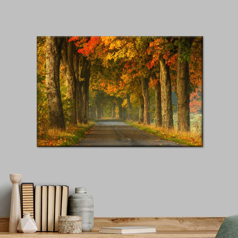 Polish Autumn Road Wall Art