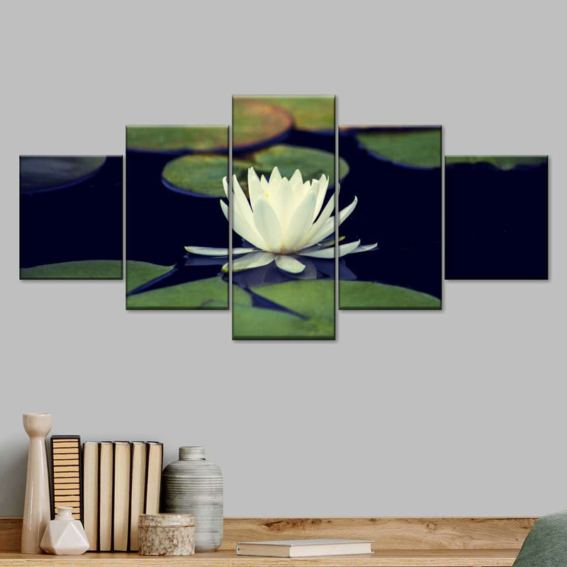 Lotus And Leaves Wall Art