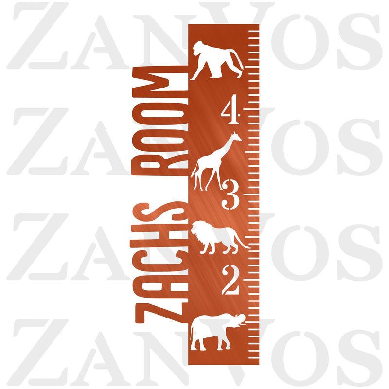 Zoo Animals Growth Chart