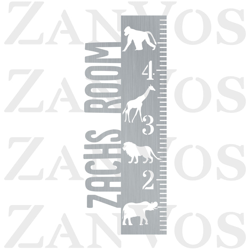 Zoo Animals Growth Chart