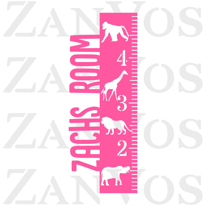 Zoo Animals Growth Chart