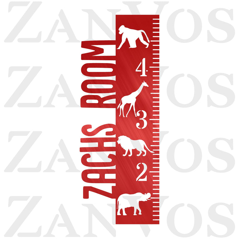 Zoo Animals Growth Chart