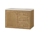 James Martin Laurent 36" Dual Mount Single Bathroom Vanity, Light Natural Oak