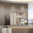 Zorin · Office Shelves w/ Lighting & Storage by Arc Grove