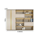 Zorin · Office Shelves w/ Lighting & Storage by Arc Grove