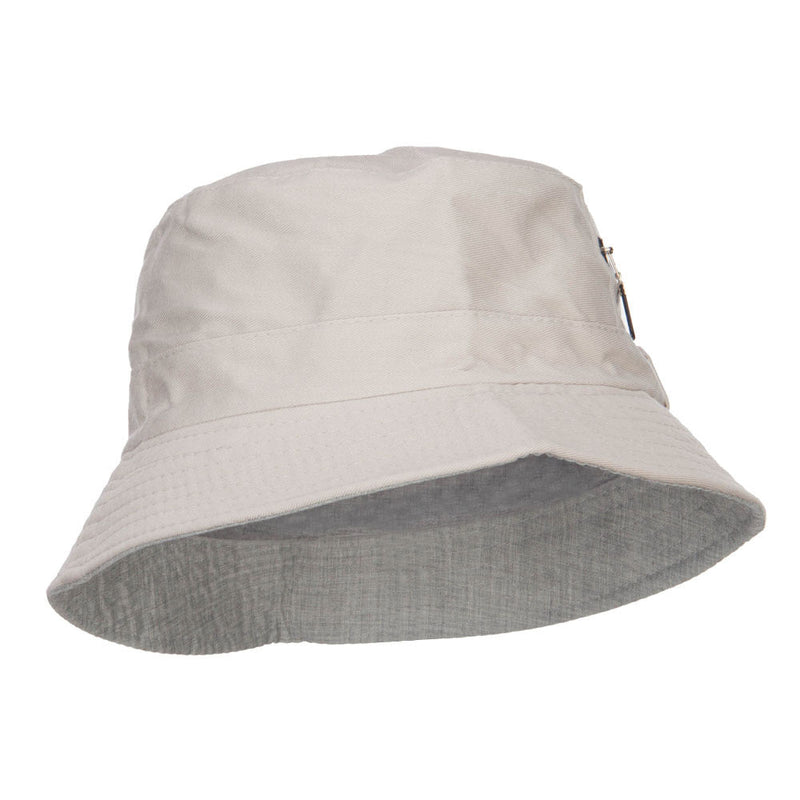 Zip Pocket Cotton Bucket Hat