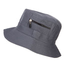 Zip Pocket Cotton Bucket Hat
