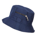 Zip Pocket Cotton Bucket Hat