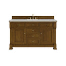 James Martin Brookfield 60" Single Bathroom Vanity, Honey Oak