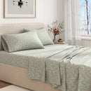 Turkish Cotton Flannel Sheet Set - Winter Floral Collection by Great Bay Home