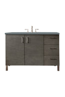James Martin Metropolitan 48" Dual Mount Single Bathroom Vanity, Silver Oak