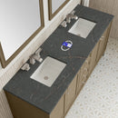 James Martin Chicago 72" Double Bathroom Vanity, Walnut Whisper