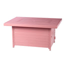 Aluminum 48-in Rectangular Propane Fire Table, Beads, Covers and Lid