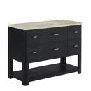 James Martin Lucian 48" Single Bathroom Vanity, Carbon Oak