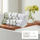Decorative Cotton Stripe Bath Towel Set - Noelle Collection by Great Bay Home