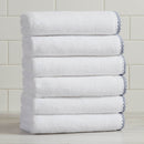 Cotton Border-Stitched 6-Piece Towel Set - Valery Collection by Great Bay Home