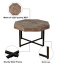 Octagonal Vintage Patchwork Coffee Table Farmhouse Design