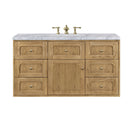 James Martin Laurent 48" Dual Mount Single Bathroom Vanity, Light Natural Oak