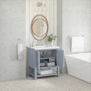 James Martin Breckenridge 30" Single Bathroom Vanity, Serenity Blue