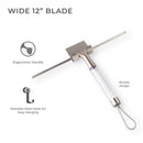 Shower Squeegee with Silicone Blade & Wall Mounting Bracket