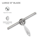 Shower Squeegee with Ergonomic Handle & Wall Mounting Bracket