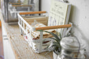 Storage Basket - Medium - Steel + Wood