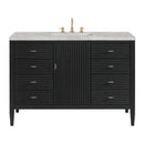 James Martin Myrrin 48" Single Bathroom Vanity, Carbon Oak
