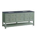 James Martin Breckenridge 72" Double Bathroom Vanity, Smokey Celadon