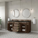 James Martin Bristol 72" Double Bathroom Vanity, Whitewashed Walnut