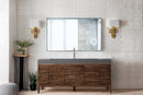 James Martin Linear 72" Single Bathroom Vanity, Mid-Century Walnut