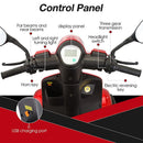 Zvg 4-Wheel 60V/20AH Electric Golf Senior Travel Mobility Scooter For Adults, 440LBS (SAK91582)