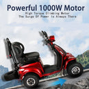 Zvg 4-Wheel 60V/20AH Electric Golf Senior Travel Mobility Scooter For Adults, 440LBS (SAK91582)
