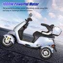 Zvg Heavy-Duty 1000W 60V/20AH Four Wheel All-Terrain Travel Mobility Scooter, 440LBS (SAK91645)