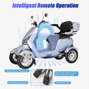 Zvg Heavy-Duty 1000W 60V/20AH Four Wheel All-Terrain Travel Mobility Scooter, 440LBS (SAK91645)