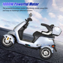 Zvg Heavy-Duty 1000W 60V/20AH Four Wheel All-Terrain Travel Mobility Scooter, 440LBS (SAK91645)