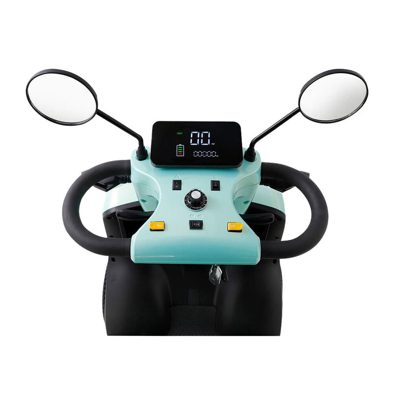 Zvg Heavy-Duty 800W 60V/20AH 4-Wheel Elderly Handicap Adult Mobility Power Travel Scooter, 500LBS (SAK95736)